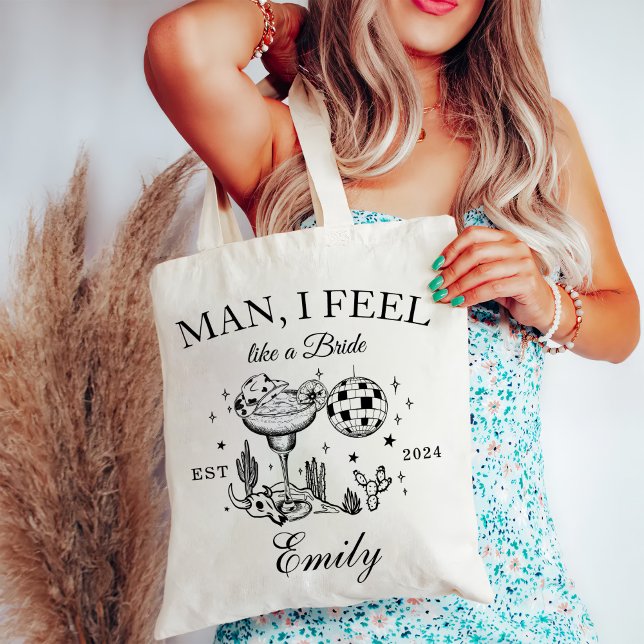 Custom Cowgirl Junggeselinnen-Abschied Social Club Tragetasche (Von Creator hochgeladen)