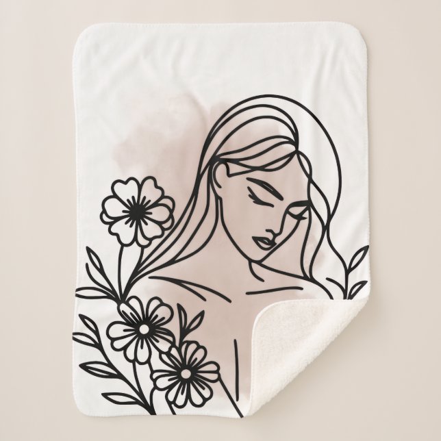 Custom Cozy Sherpa Blanket Sherpadecke (Vorderseite)