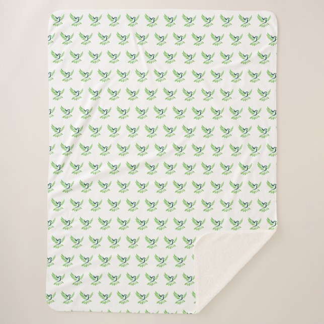 Custom Cozy Sherpa Blanket Sherpadecke (Vorderseite)