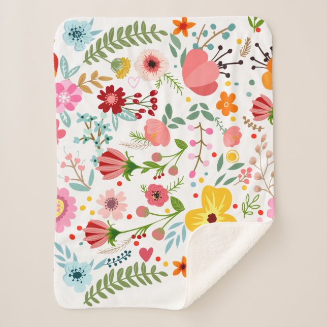 Custom Cozy Sherpa Blanket Sherpadecke (Vorderseite)