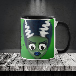 Custom Crazy in Liebe Bride Frankensteins Tasse