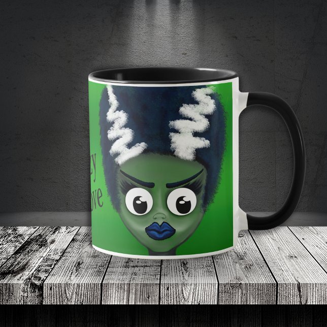 Custom Crazy in Liebe Bride Frankensteins Tasse (Von Creator hochgeladen)