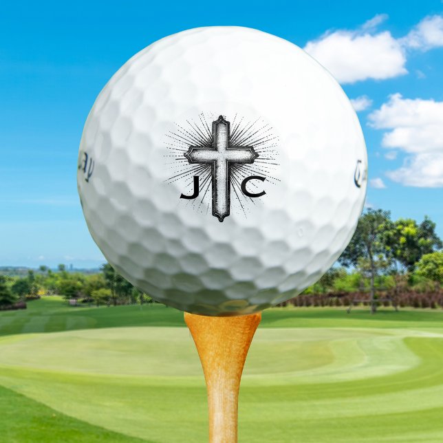 Custom Create Your Own Christian Faith Golfball (Christian Faith Cross Golf Ball.
Monogrammed with golfers initials. )