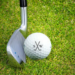 Custom Create Your Own Golf Theme Monogrammed Golfball<br><div class="desc">Logo style golf clubs with your monogram initials. Perfect and simple golf theme to create your own personalized golf balls. Great as a gift for those that love to play golf.</div>