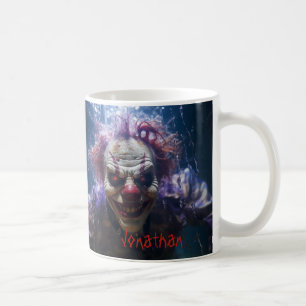Custom Creepy Clown Horror Halloween Kaffeetasse