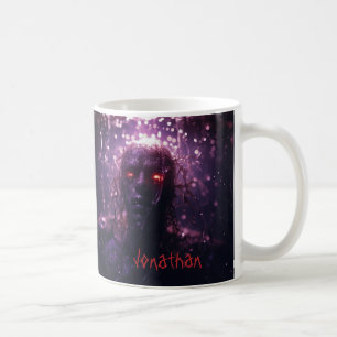 Custom Creepy Zombie Horror Lila Halloween Kaffeetasse
