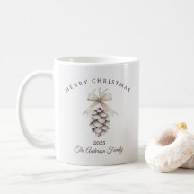 Custom Creme weiß pineca Weihnachtsgeschenk