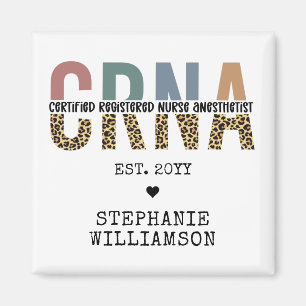 Custom CRNA Certified Registered Nurse Anesthetist Magnet