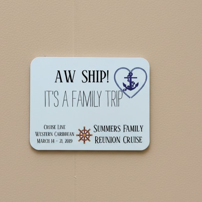 Custom Cruise Door Familie Personalisiert Aw Schif Magnet (Von Creator hochgeladen)
