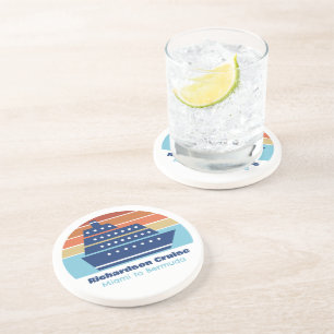 Custom Cruise Ship Family Trip Sunset Keepake Getränkeuntersetzer