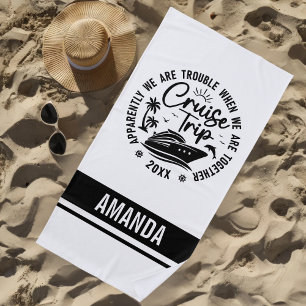 Custom Cruise Trip 2025 Sommerurlaub Vacay-Modus Strandtuch