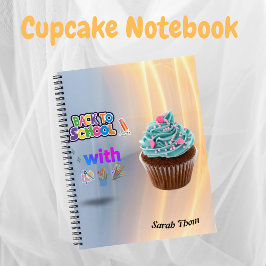 Custom Cupcake Back to School Spirale Notebook Notizbuch
