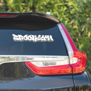Custom-Cut Brooklyn Graffiti Vinyl Sticker