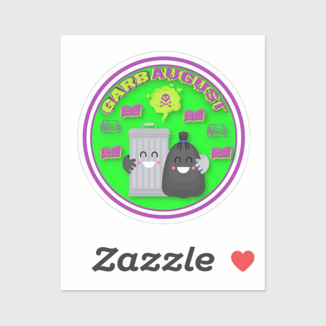 Custom Cut GarbAugust Sticker (Blatt)