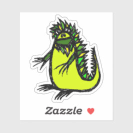 Custom-Cut Vinyl Sticker - Iggy Iguana