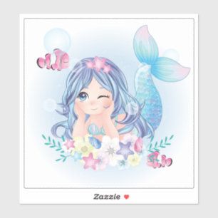 CUSTOM CUT VINYL STICKER : NIEDLICH MERMAID