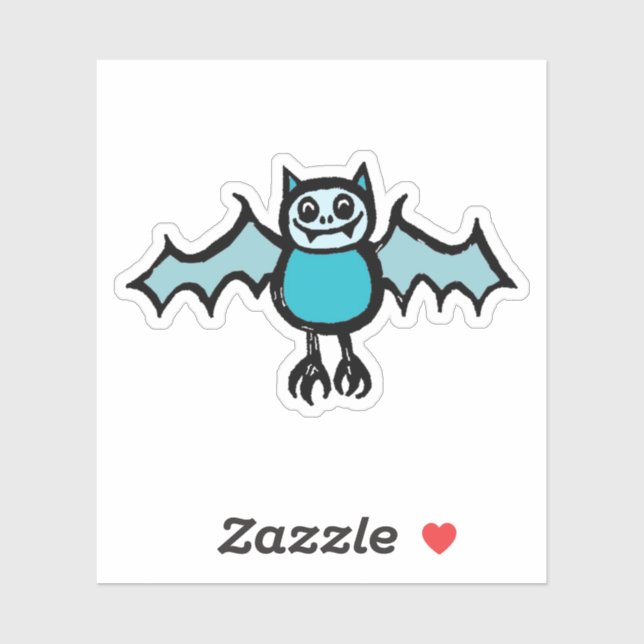 Custom-Cut Vinyl Sticker - Veronica Vampire Bat (Blatt)