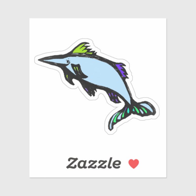 Custom-Cut Vinyl Sticker - Xola Xiphias Gladius (Blatt)