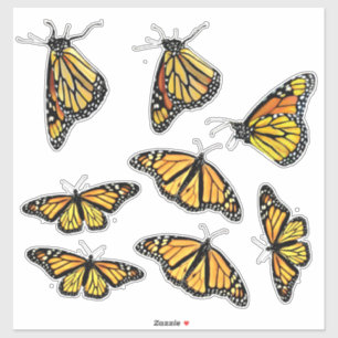 Custom Cut Vinyl Stickers - Monarch Butterfels Aufkleber