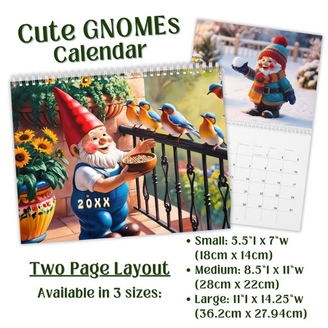 Custom cute Gnome colorful bright funny Vol. 1 -  Kalender (Von Creator hochgeladen)