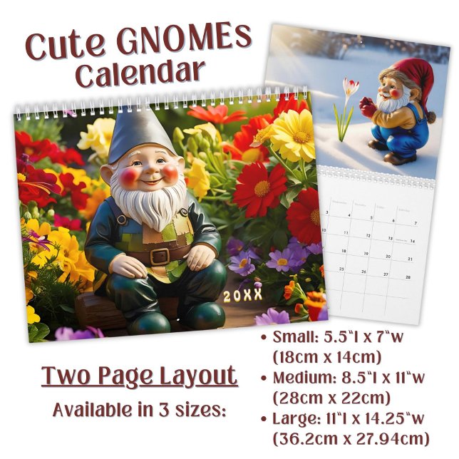 Custom cute Gnome colorful bright funny Vol. 2 -  Kalender (Von Creator hochgeladen)