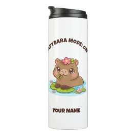 Custom Cute Kawaii Capybara Mode Thermal Tumbler Thermosbecher