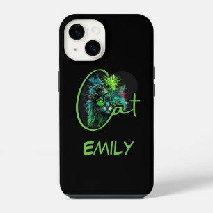 CUSTOM Cyber Steampunk Katze – Katzenliebhaber iPhone 14 Hülle