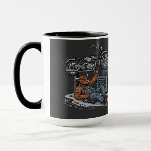Custom Cycle Shop Bull Mechanic Professionelle Kun Tasse
