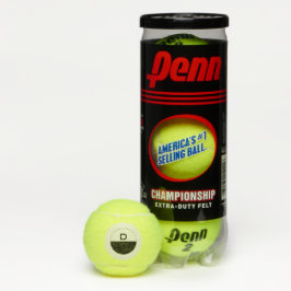 Custom 'D' Monogram Penn Sport Championship Gear Tennisbälle