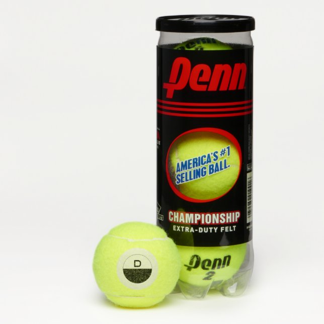 Custom 'D' Monogram Penn Sport Championship Gear Tennisbälle (Box)