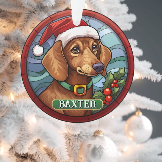 Custom Dachsund Weihnachten Ornament (Custom Dachsund Ornament)