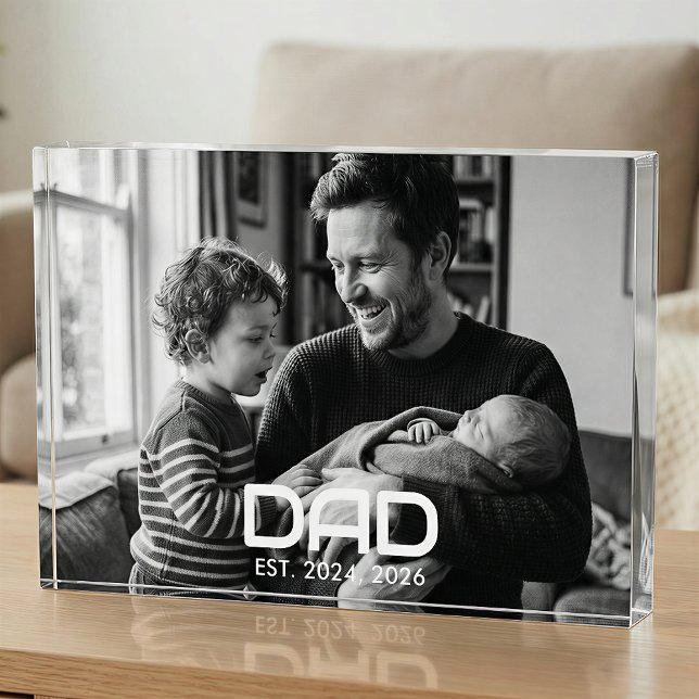 Custom Dad Established Modern Bold Fotoblock (Von Creator hochgeladen)