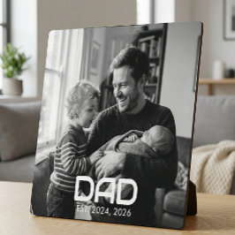 Custom Dad Established Modern Bold Photo Fotoplatte