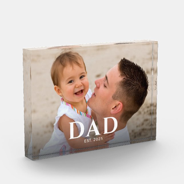 Custom Dad Established Modern Photo Fotoblock (Links)