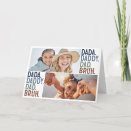 Custom DADA DADDY VATER BRUH FOTO VATHERTAY Karte