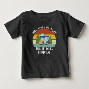 CUSTOM Dada Lieben mir mehr als Lieben Camping Baby T-shirt
