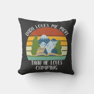 CUSTOM Dada Lieben mir mehr als Lieben Camping Kissen