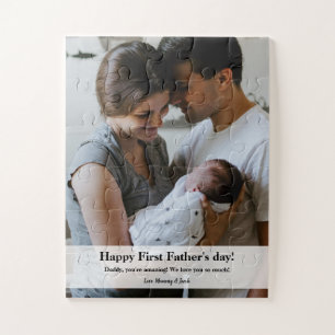 Custom Daddy Family Photo First Father's day Puzzle