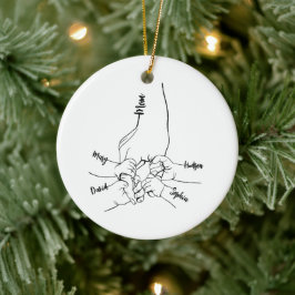 Custom Daddy oder Mama mit Kid-Namen Personalisier Keramik Ornament