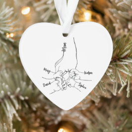 Custom Daddy oder Mama mit Kid-Namen Personalisier Ornament