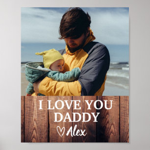 Custom Daddy Poster, ich Liebe Sie Daddy Foto Poster