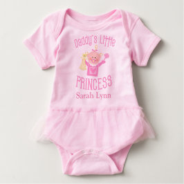 Custom Daddy's Princess Baby Girl Tutu Bodysuit Baby T-shirt