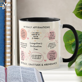 Custom Daily Affirmations Christian Bible Verse Tasse