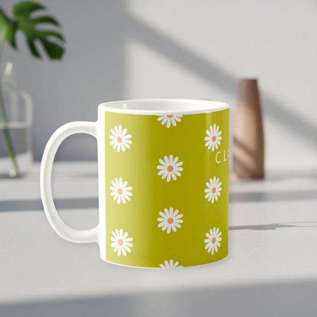 Custom Daisy Mug with Name for Women, Female Daisy Kaffeetasse (Von Creator hochgeladen)