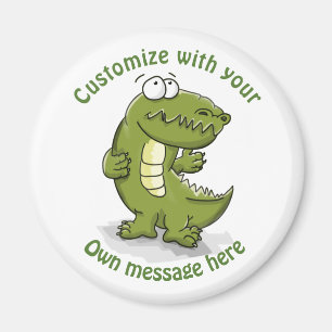 Custom Dancing Crocodile Cartoon Magnet