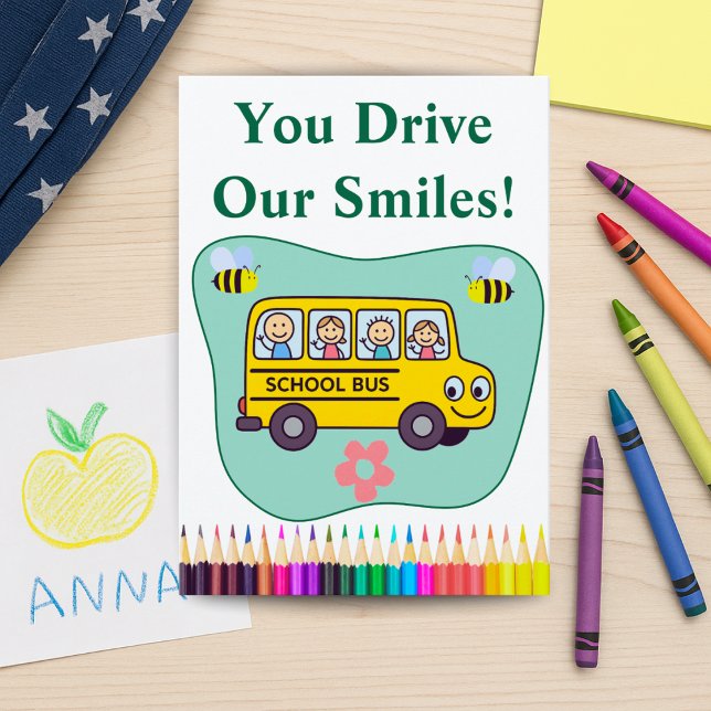 Custom Danke Card für Schulbusfahrerkarte (Von Creator hochgeladen)