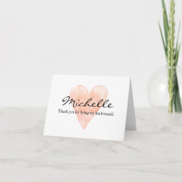 Custom Danke, dass du meine Bridesmaid-Karten bist Dankeskarte