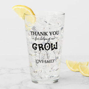 Custom Danke, dass du mir geholfen hast, Geschenk  Glas