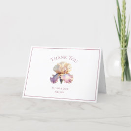 Custom danke Ihnen Hochzeitslabel, Blush Blume