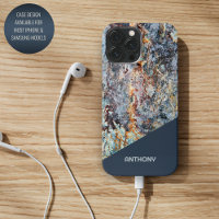 Custom Dark Blue Tan Black Imitats Marbella Muster